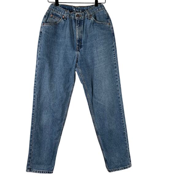 Levis 921 Slim Fit Tapered Leg Jeans Kids Size 14 Medium Wash High Waist Denim - Picture 1 of 14
